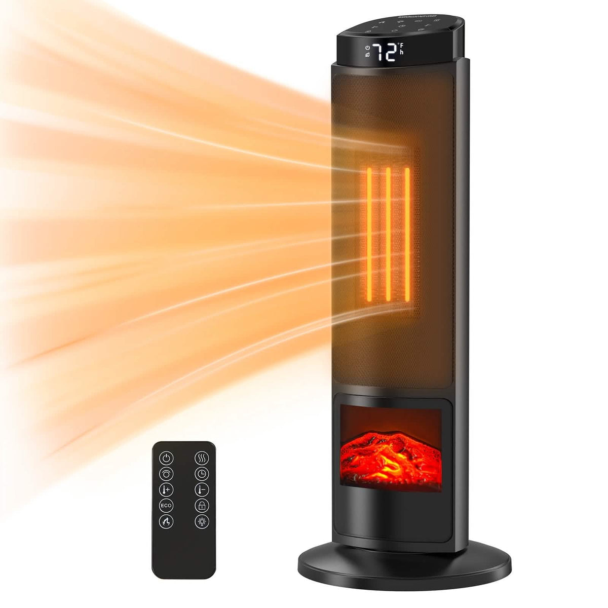 Portable Electric Space Heater with Remote & Thermostat - A-1 Thread Vault
