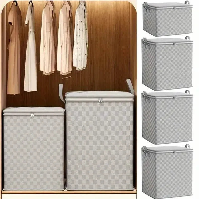 Checkerboard Canvas Portable Storage Box - A-1 Thread Vault