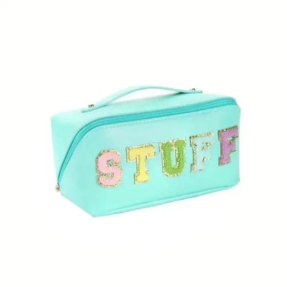 Chenille Letter Patches Cosmetic Bag - A-1 Thread Vault