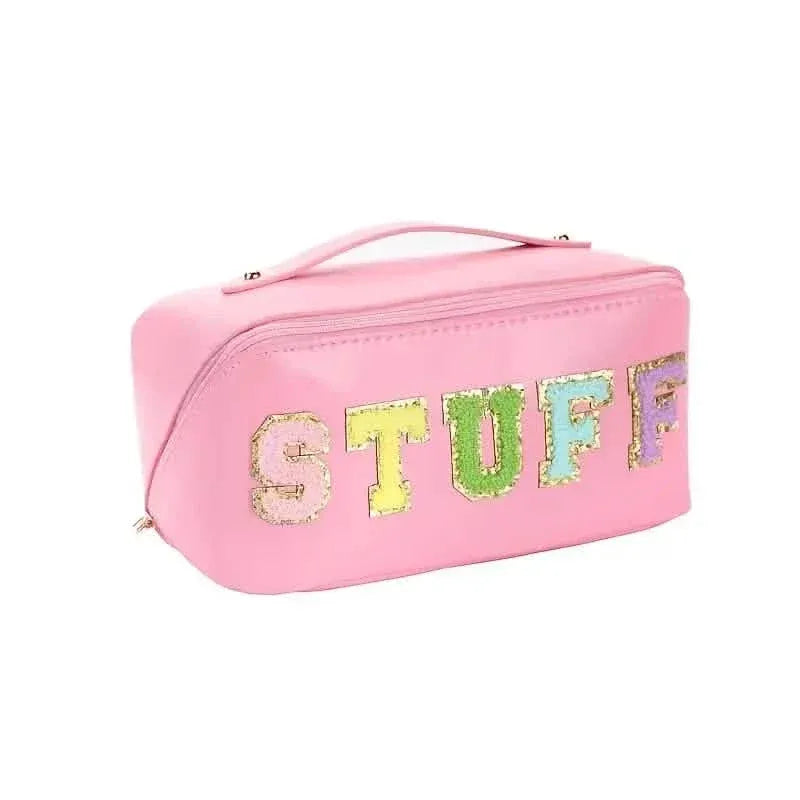 Chenille Letter Patches Cosmetic Bag - A-1 Thread Vault