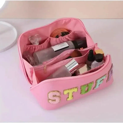 Chenille Letter Patches Cosmetic Bag - A-1 Thread Vault