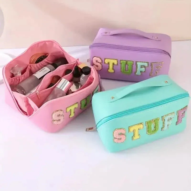 Chenille Letter Patches Cosmetic Bag - A-1 Thread Vault