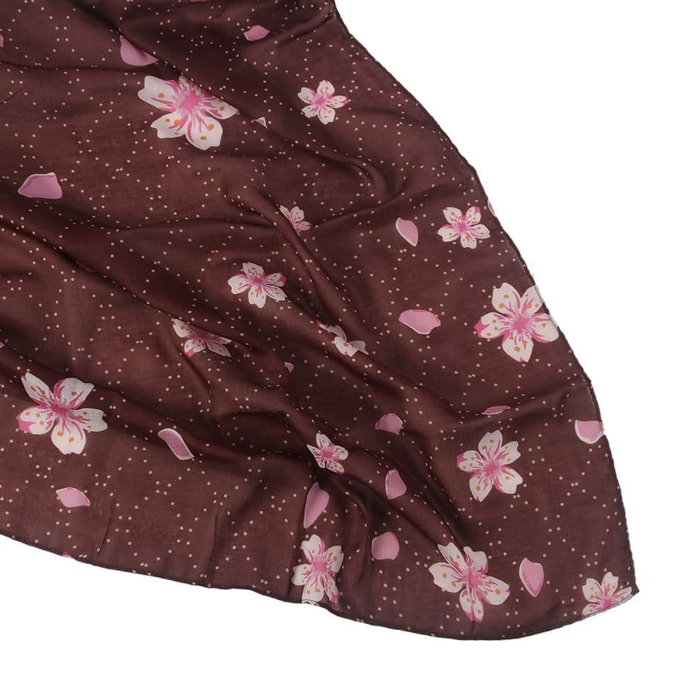 Cherry Blossom Print Hijab Scarf(MH241) - A-1 Thread Vault