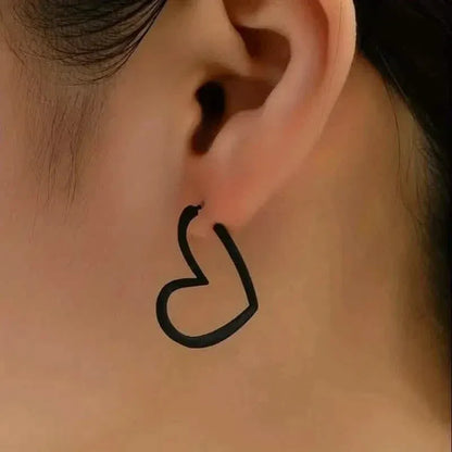 Chic Heart-Shaped Stud Earrings for Women - A-1 Thread Vault