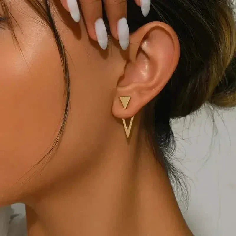 Chic Minimalist Triangle Design Earrings - A-1 Thread Vault