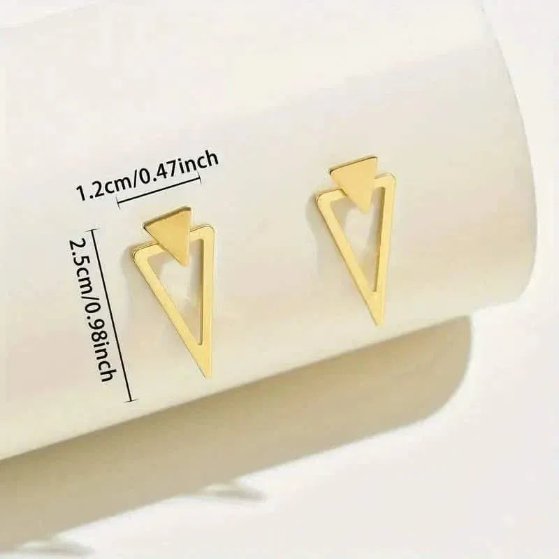 Chic Minimalist Triangle Design Earrings - A-1 Thread Vault