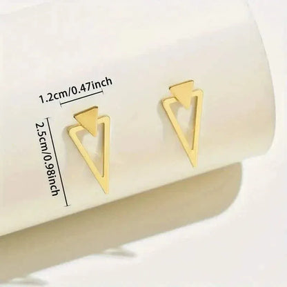 Chic Minimalist Triangle Design Earrings - A-1 Thread Vault