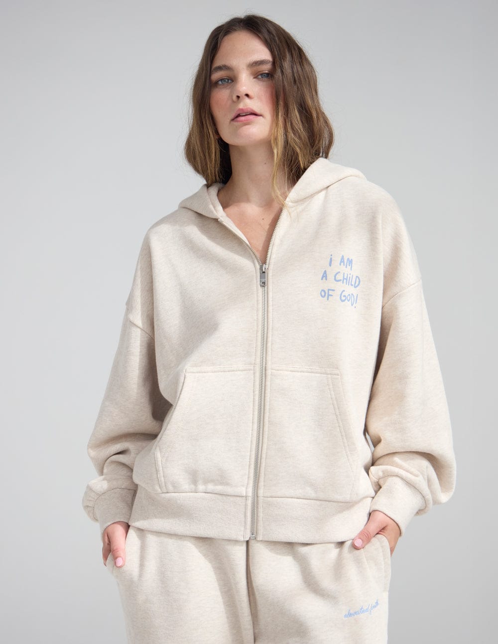 Child of God Eggshell Full-Zip Hoodie - A-1 Thread Vault