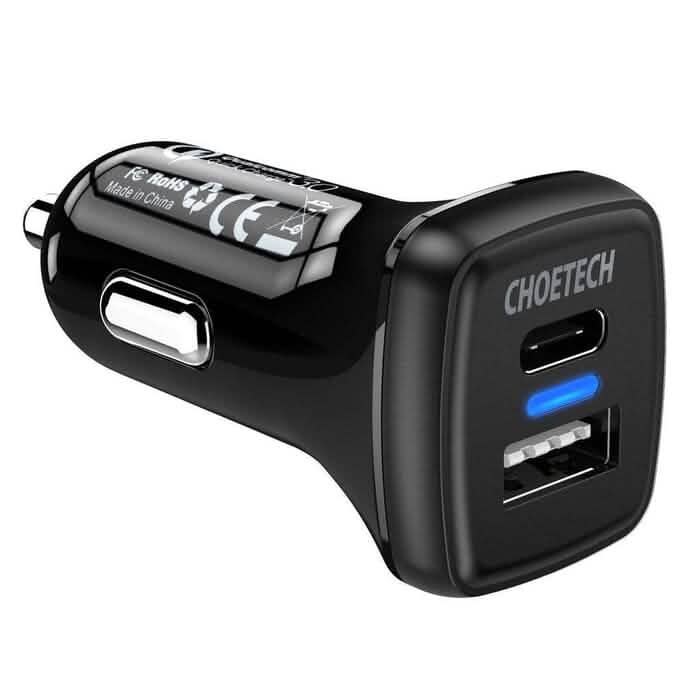 Choetech TC0005 36W Quick Charge 3.0 USB Type-C Car Charger (Refurbished) - A-1 Thread Vault