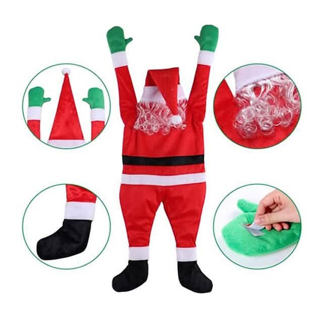 Christmas Climbing Hanging Santa Claus Decor - A-1 Thread Vault