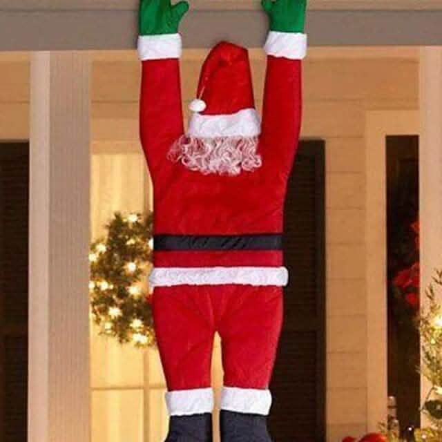 Christmas Climbing Hanging Santa Claus Decor - A-1 Thread Vault