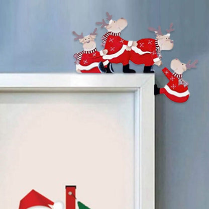 Christmas Door Hanger Decorations Rustic Sign - A-1 Thread Vault