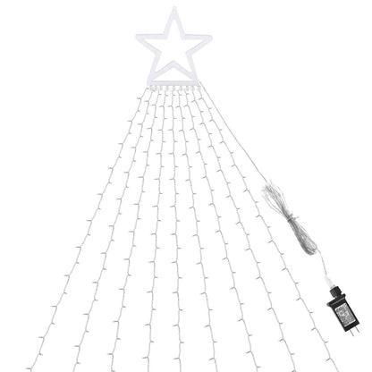 Christmas Hanging Waterfall String Light with Topper Star - A-1 Thread Vault