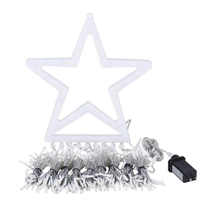 Christmas Hanging Waterfall String Light with Topper Star - A-1 Thread Vault