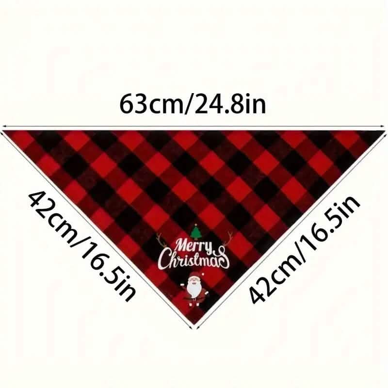 Christmas Pet Triangle Scarf Dog Bandanas - A-1 Thread Vault