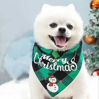 Christmas Pet Triangle Scarf Dog Bandanas - A-1 Thread Vault