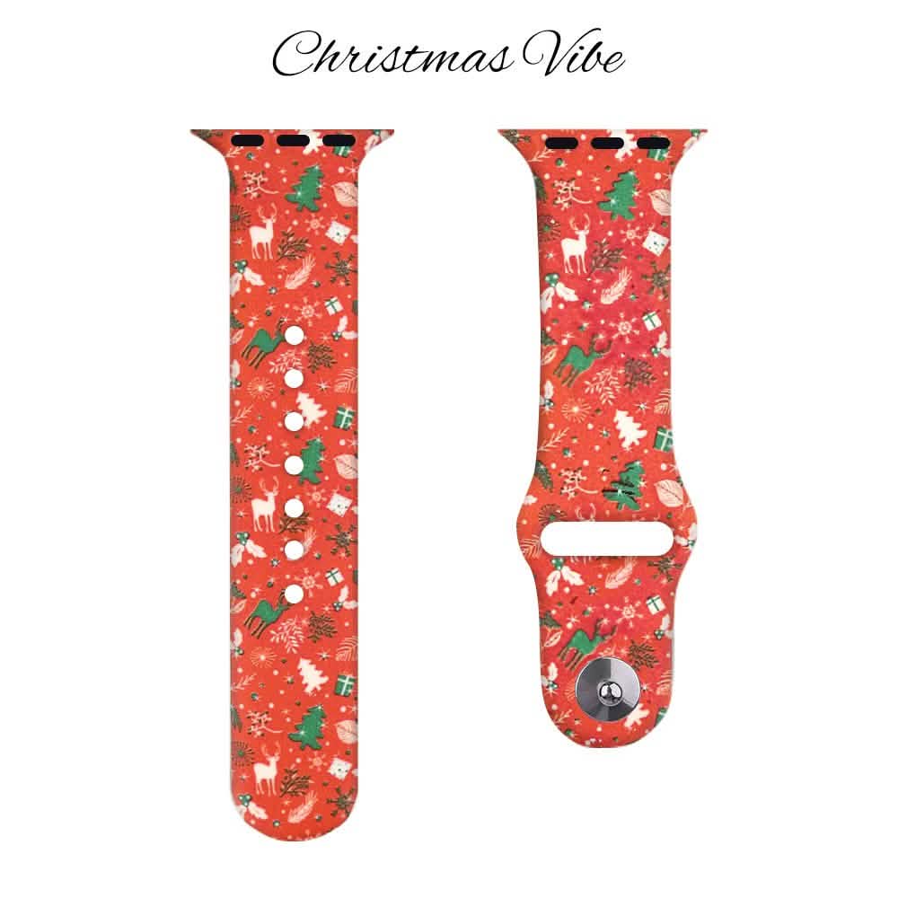 Christmas Silicone Apple Watch Bands - A-1 Thread Vault