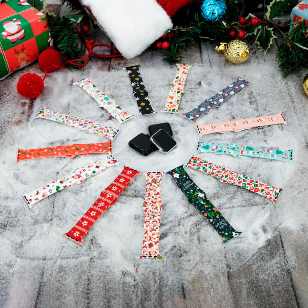 Christmas Silicone Apple Watch Bands - A-1 Thread Vault