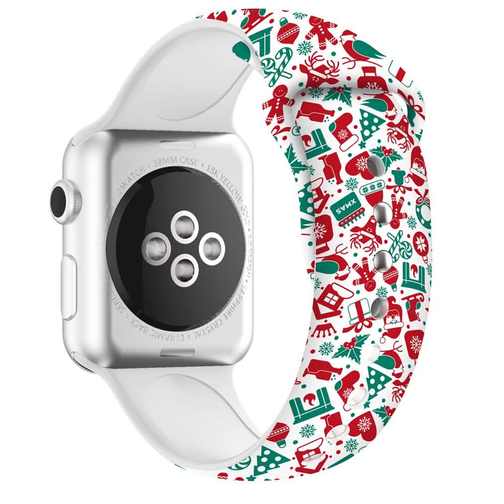 Christmas Silicone Apple Watch Bands - A-1 Thread Vault