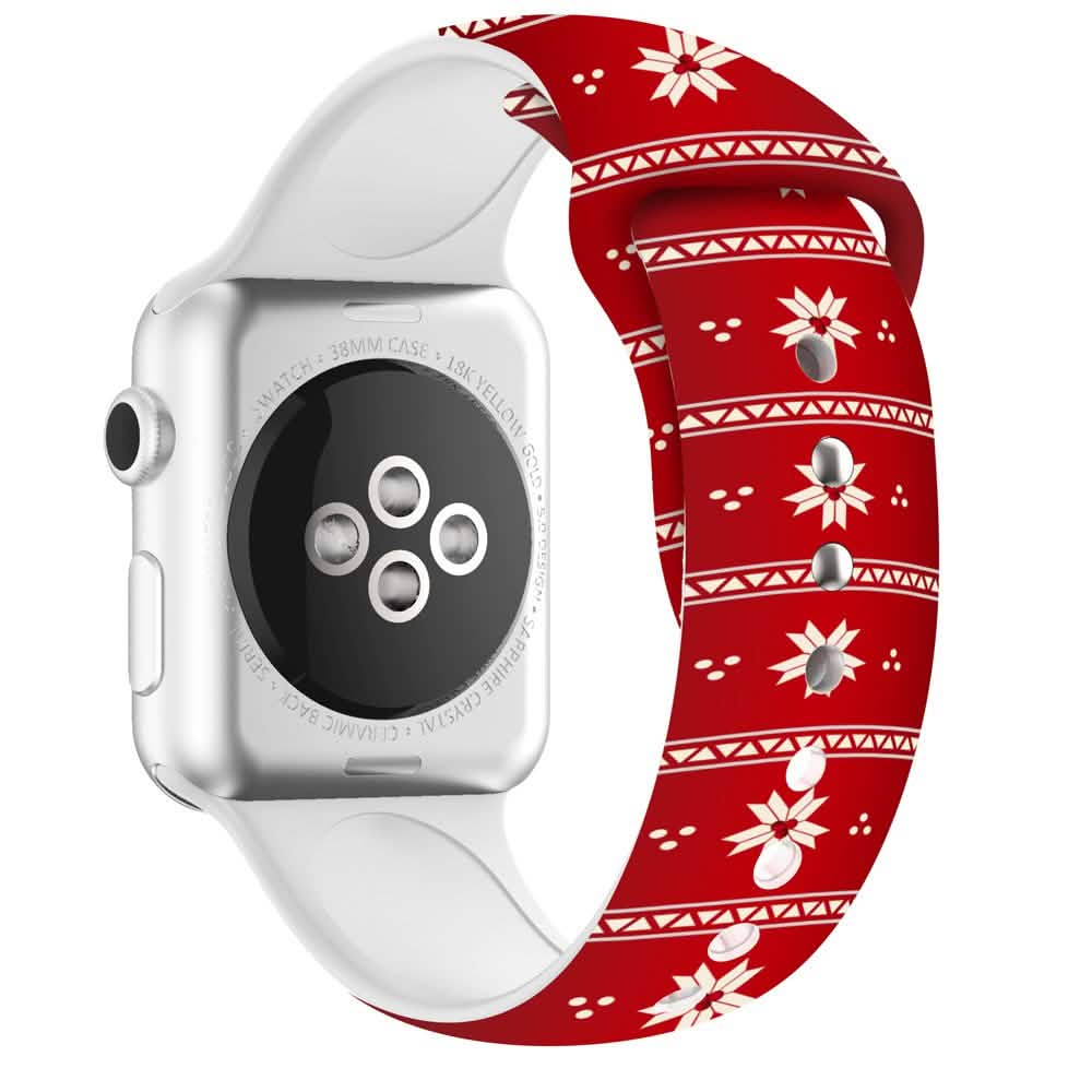 Christmas Silicone Apple Watch Bands - A-1 Thread Vault