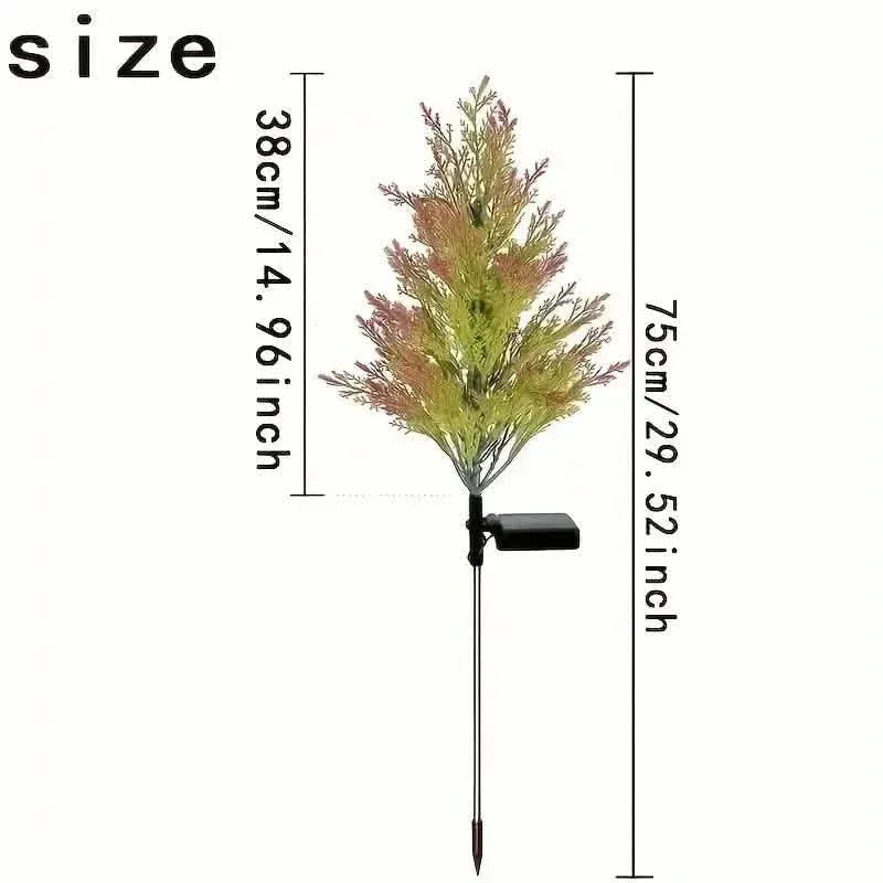Christmas Solar Lawn Lamp, Garden Solar Light Tree - A-1 Thread Vault
