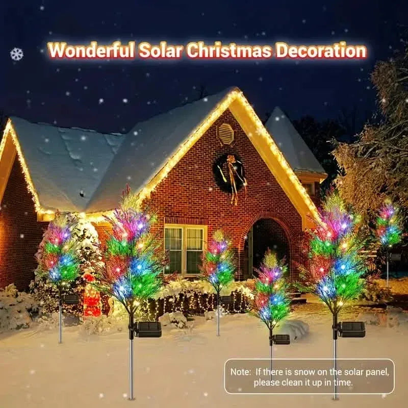 Christmas Solar Lawn Lamp, Garden Solar Light Tree - A-1 Thread Vault