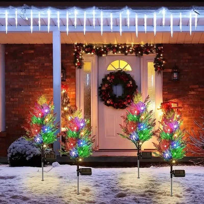 Christmas Solar Lawn Lamp, Garden Solar Light Tree - A-1 Thread Vault
