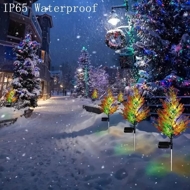 Christmas Solar Lawn Lamp, Garden Solar Light Tree - A-1 Thread Vault