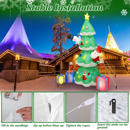 Christmas Tree Inflatable Decoration with LED Light Built-in Air Blower - A-1 Thread Vault