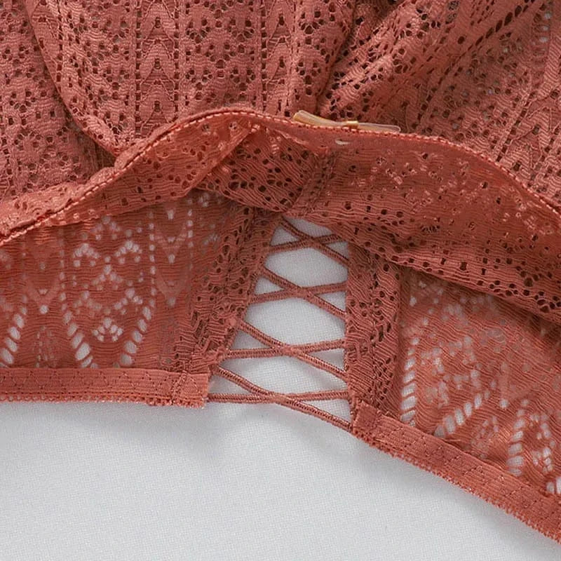 CINOON 2PCS/Set New Panties Women Lace Underwear Sexy Low-Waist Briefs Hollow Out G String Underpant Embroidery Female Lingerie - A-1 Thread Vault