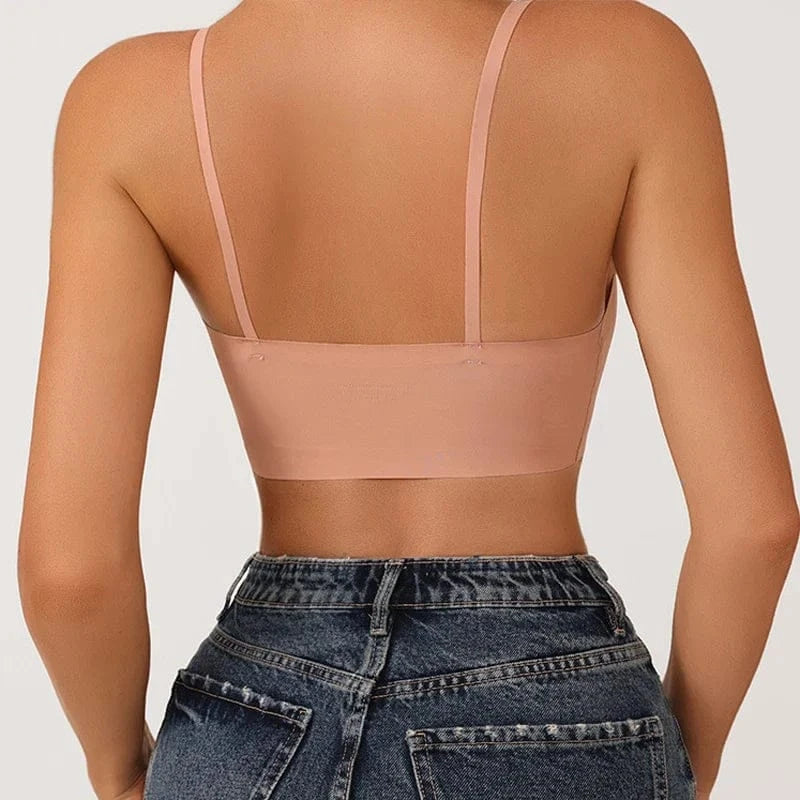 CINOON Seamless Bras for Woman Push Up Underwear Sleep Removable Padded Bralette One Piece Brassiere Wireless Comfort Intimate - A-1 Thread Vault