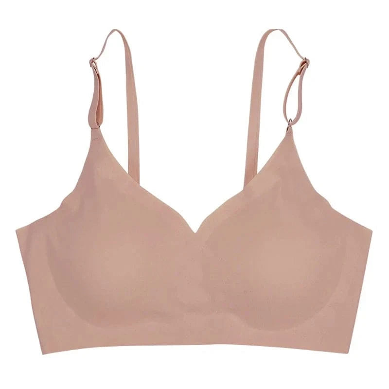 CINOON Seamless Bras for Woman Push Up Underwear Sleep Removable Padded Bralette One Piece Brassiere Wireless Comfort Intimate - A-1 Thread Vault
