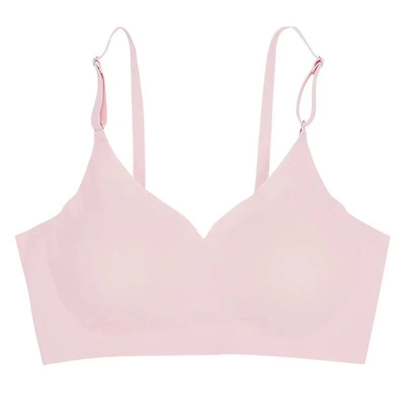 CINOON Seamless Bras for Woman Push Up Underwear Sleep Removable Padded Bralette One Piece Brassiere Wireless Comfort Intimate - A-1 Thread Vault