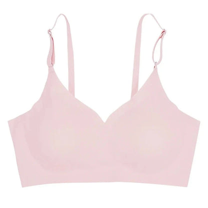 CINOON Seamless Bras for Woman Push Up Underwear Sleep Removable Padded Bralette One Piece Brassiere Wireless Comfort Intimate - A-1 Thread Vault