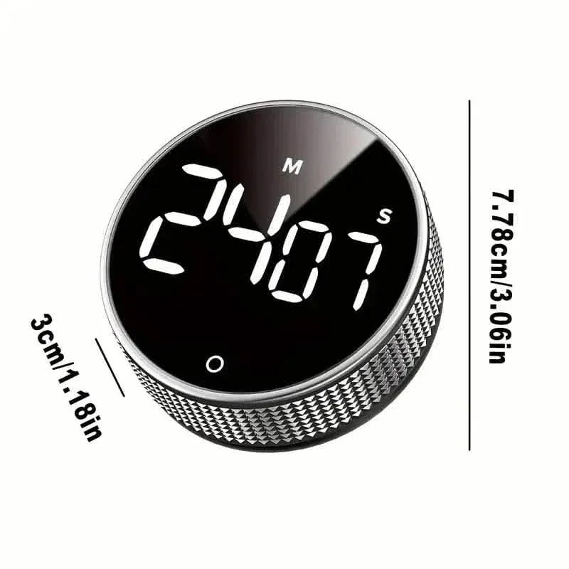 Circular Kitchen Timer - Battery Powered, ABS Material, ≤36V Operating Voltage, 0.01 Accuracy, No Laser Function - A-1 Thread Vault
