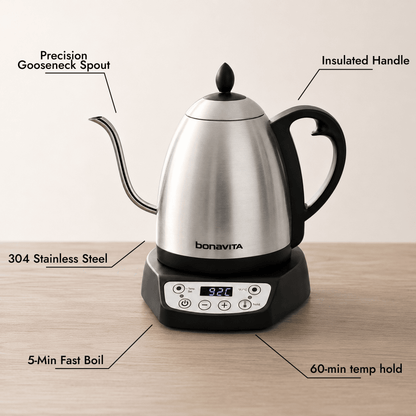 Classic 1.0L Gooseneck Electric Kettle - A-1 Thread Vault