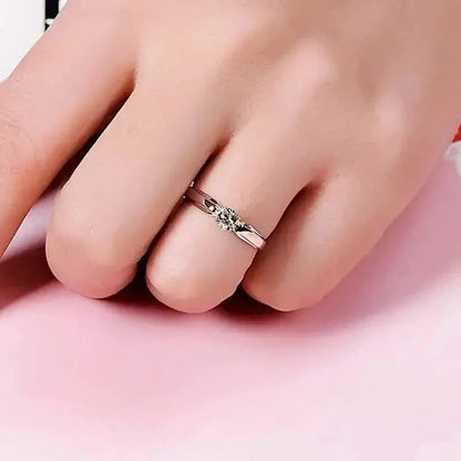 Classic 4-prong Set Round Zirconia Ring For Women - A-1 Thread Vault