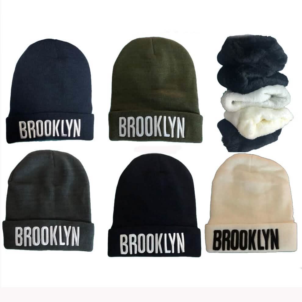 Classic NY Winter Hat Beanies with Thick Fur - A-1 Thread Vault