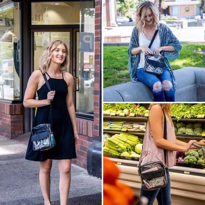 Clear Crossbody Messenger Shoulder Bag - A-1 Thread Vault