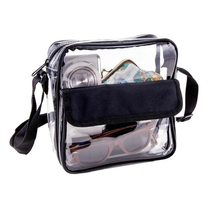 Clear Crossbody Messenger Shoulder Bag - A-1 Thread Vault