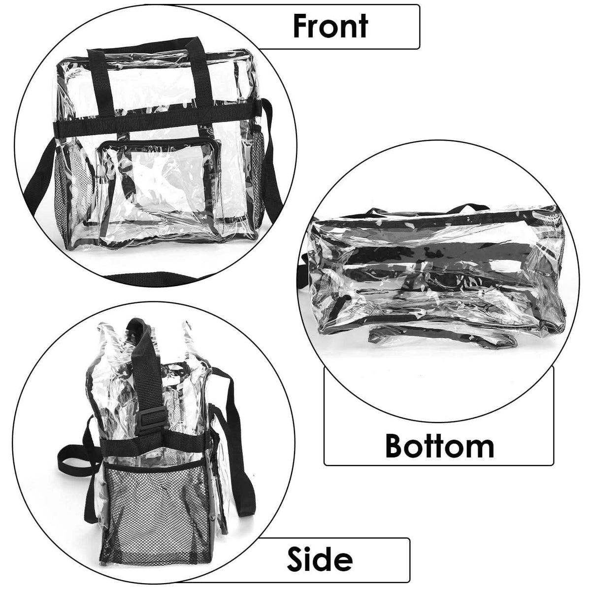Clear Transparent Shoulder Bag Stadium Approved - A-1 Thread Vault