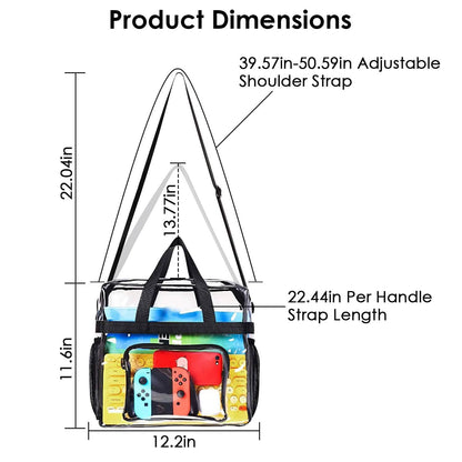 Clear Transparent Shoulder Bag Stadium Approved - A-1 Thread Vault