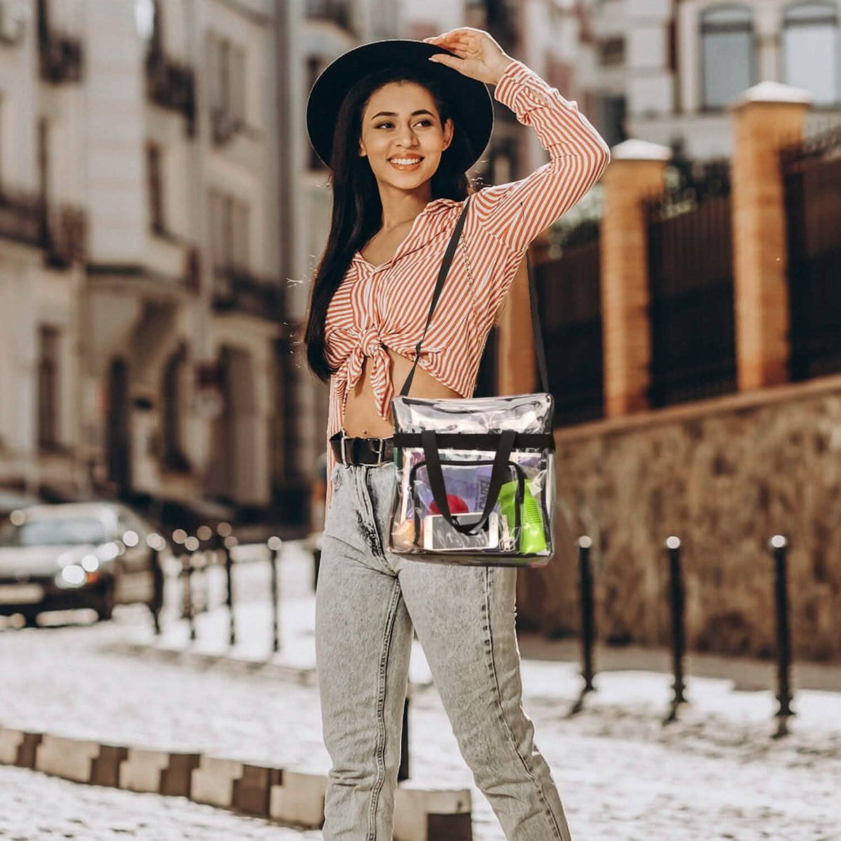 Clear Transparent Shoulder Bag Stadium Approved - A-1 Thread Vault