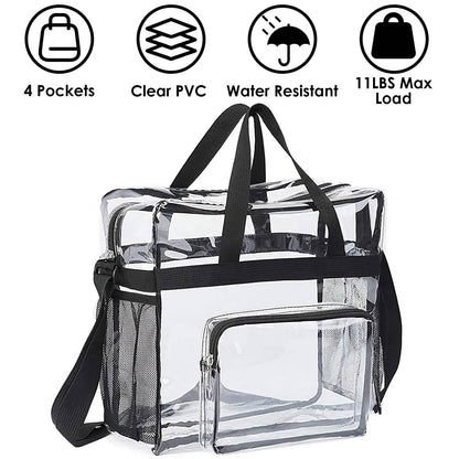 Clear Transparent Shoulder Bag Stadium Approved - A-1 Thread Vault