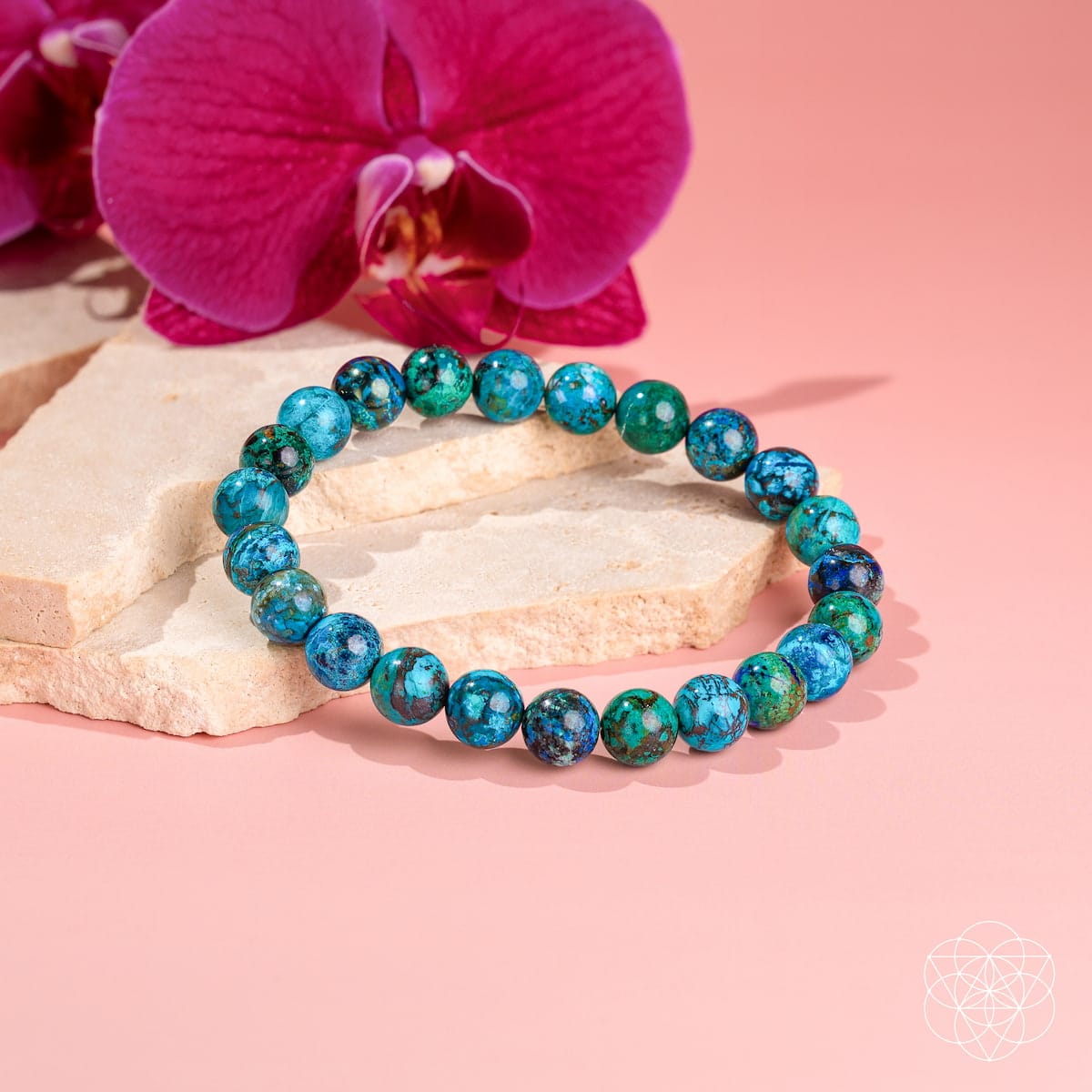Cleopatra’s Wise Stone - Rare Peruvian Chrysocolla Bracelet - A-1 Thread Vault