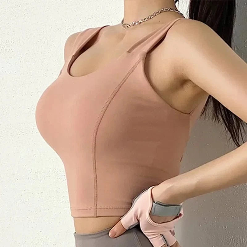Cloud Hide Black Sports Bra Women Fitness HOT Girl Underwear Push Up Yoga Crop Top Bras Solid Athletic Vest Gym Shirt Sportswear - A-1 Thread Vault