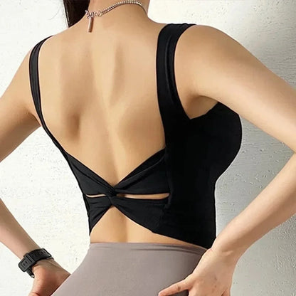 Cloud Hide Black Sports Bra Women Fitness HOT Girl Underwear Push Up Yoga Crop Top Bras Solid Athletic Vest Gym Shirt Sportswear - A-1 Thread Vault