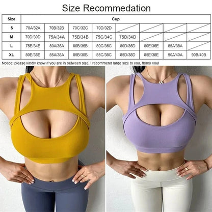 Cloud Hide Super Sexy Women Sports Bra Fitness Yoga Crop Tank Top Underwear Athletic Vest Shockproof Shirt Running Sportswear - A-1 Thread Vault