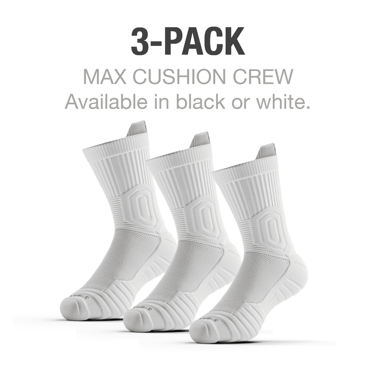CloudFusion™ Athletic Cushioned Crew Socks - A-1 Thread Vault