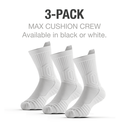 CloudFusion™ Athletic Cushioned Crew Socks - A-1 Thread Vault